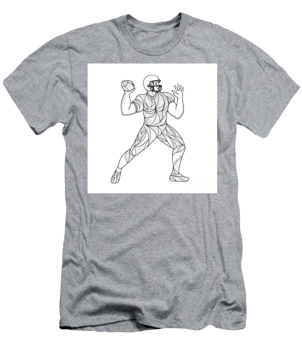 Quarterback Throwing Action Zentagle Aloysius Patrimonio T-Shirt