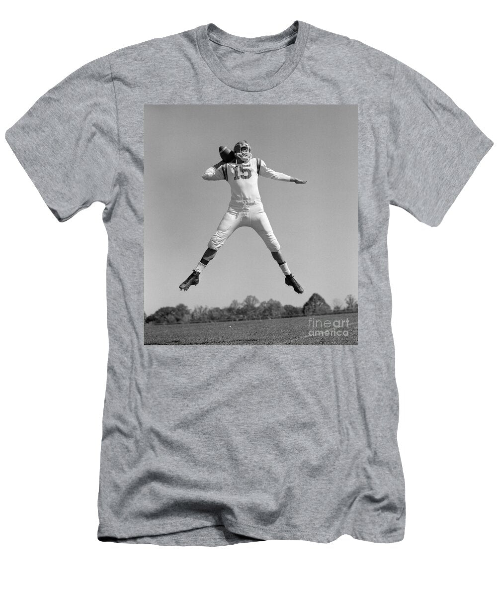 Quarterback Throwing Pass C1960s H Armstrong Robertsclassicstock T-Shirt
