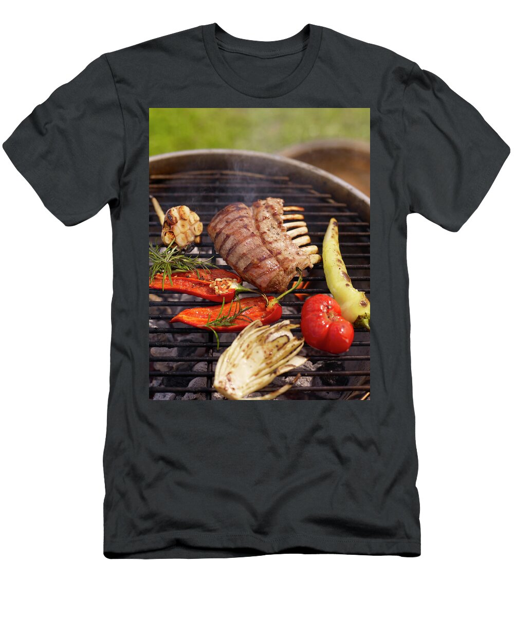 Rack of Lamb with Herbs on Grill Jalag Michael Holz T-Shirt