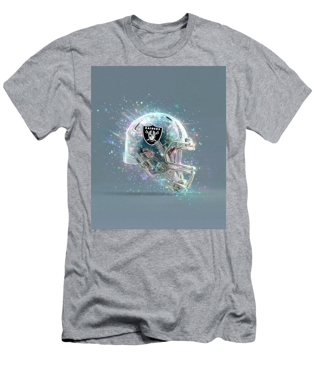 Raiders Football Helmet with Sparkles Kevin Walker and Pixel Reverie T-Shirt