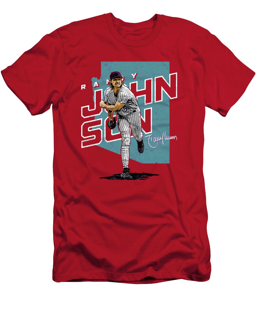 Randy Johnson Player Map Kelvin Kent T-Shirt
