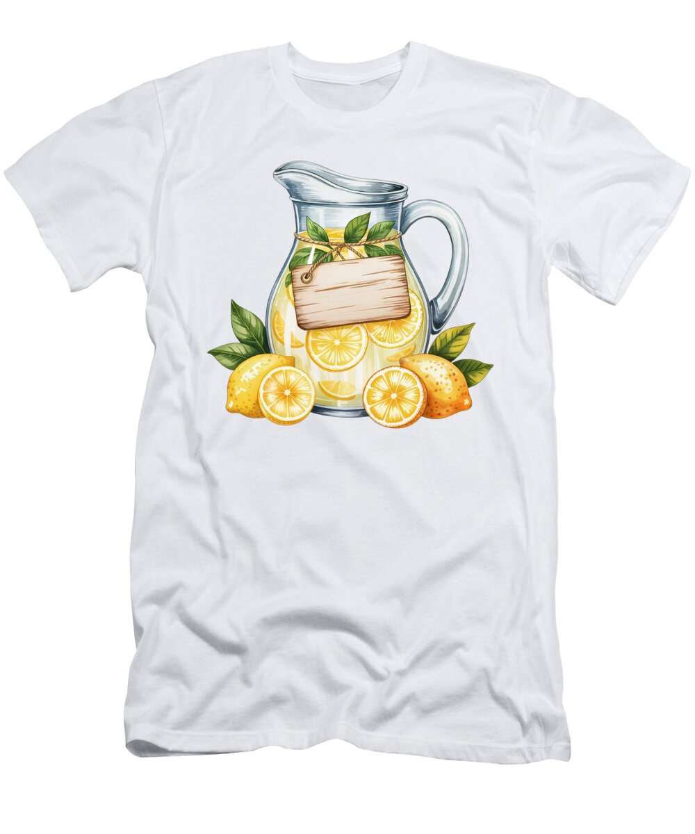 Refreshing Lemonade in Glass Pitcher Joanna Redesiuk T-Shirt