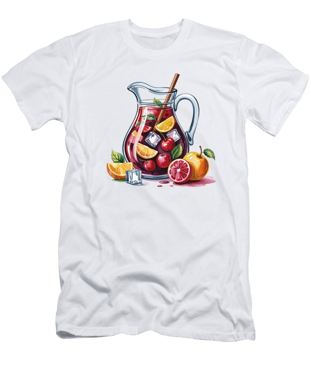 Refreshing Sangria Still Life Joanna Redesiuk T-Shirt