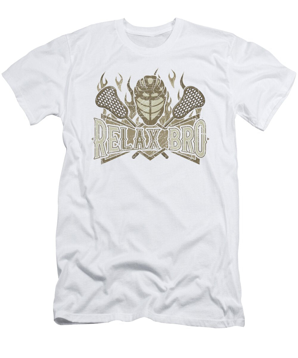 Relax Bro Lacrosse Lover Lacrosse Player Kanig Designs T-Shirt