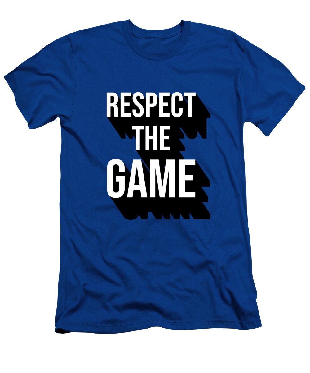 Respect the Game Navy College Mascot Designs T-Shirt