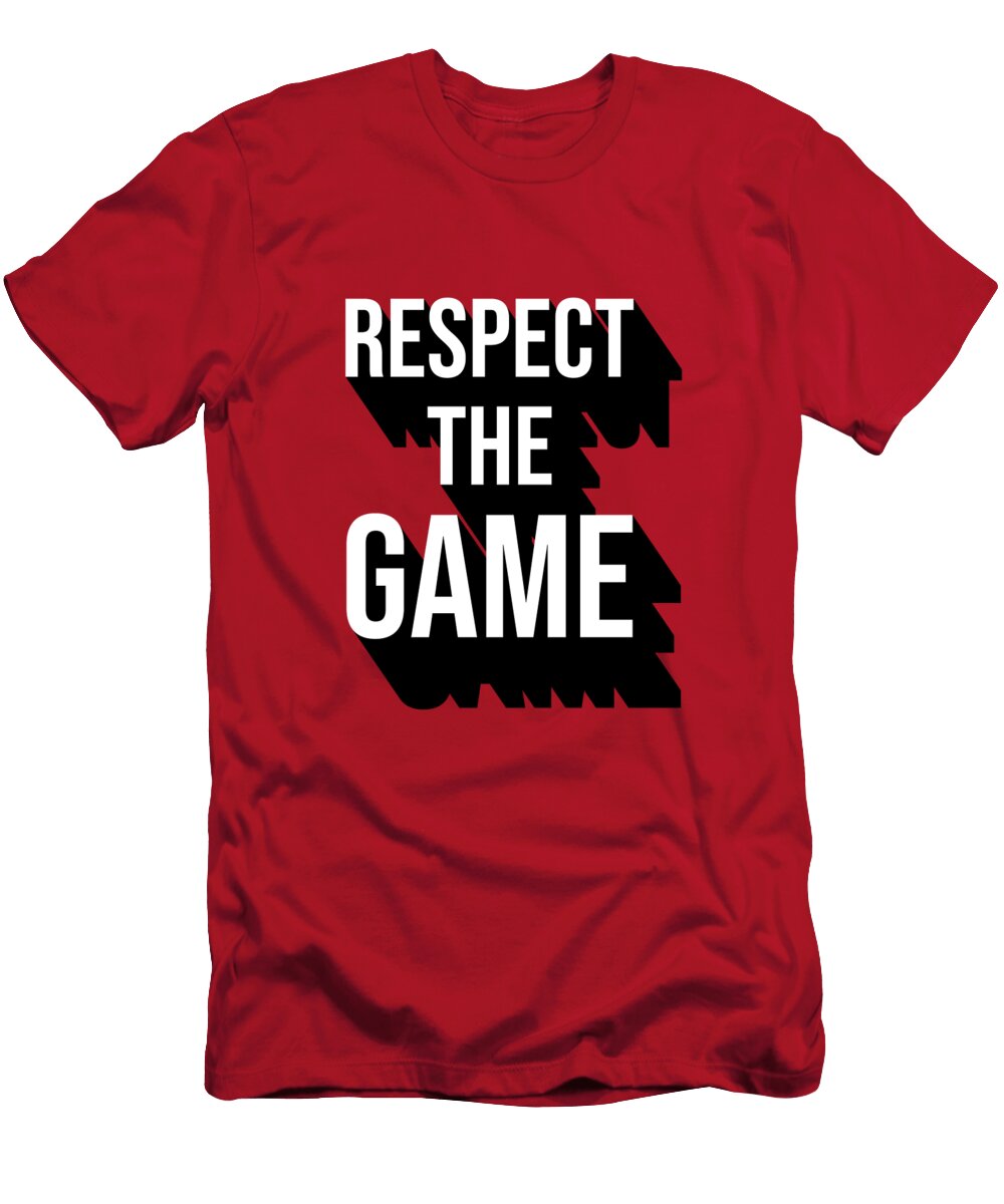 Respect the Game Red College Mascot Designs T-Shirt