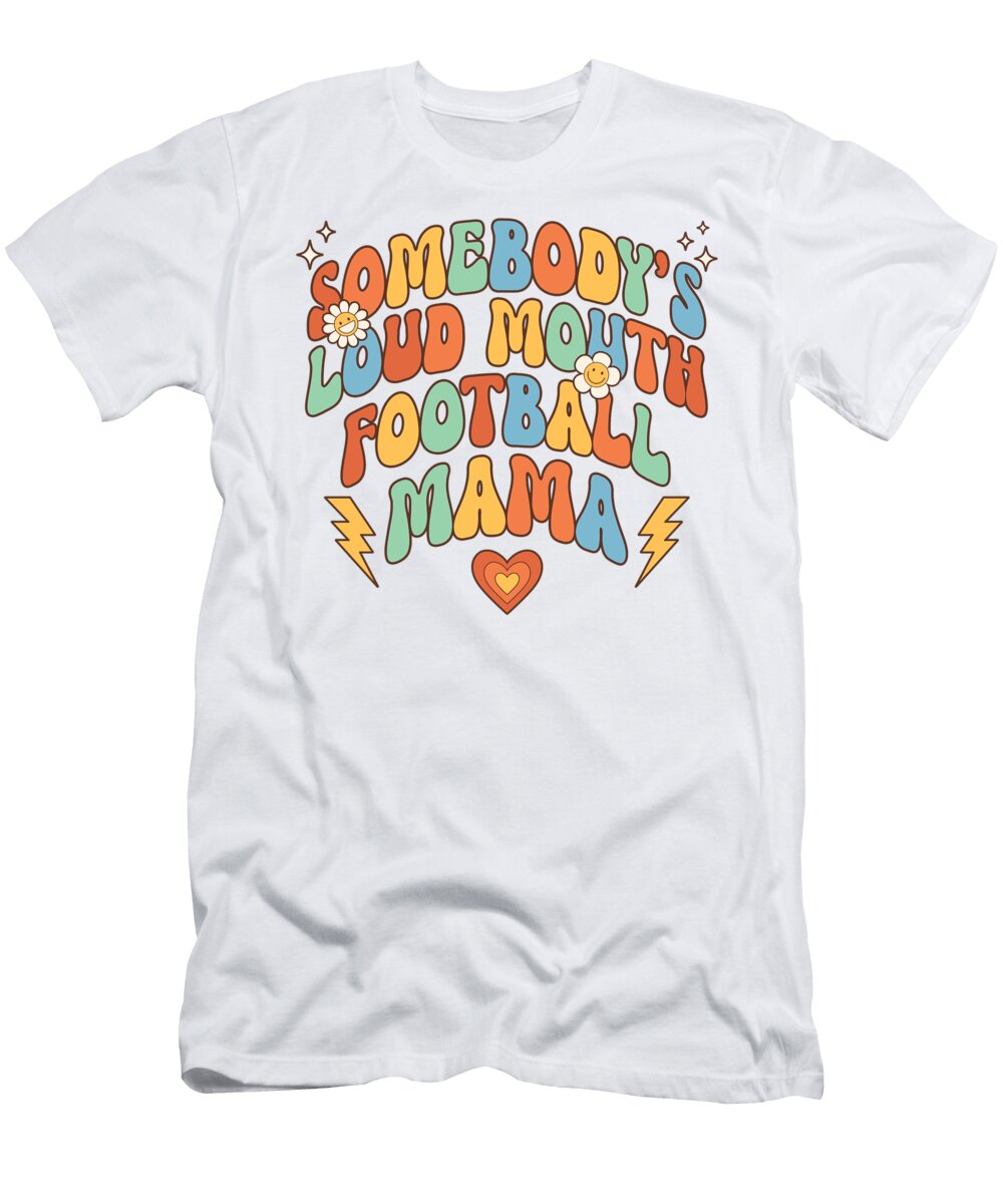 Retro Football Mama Mothers Day Deon Du Plessis Art T-Shirt
