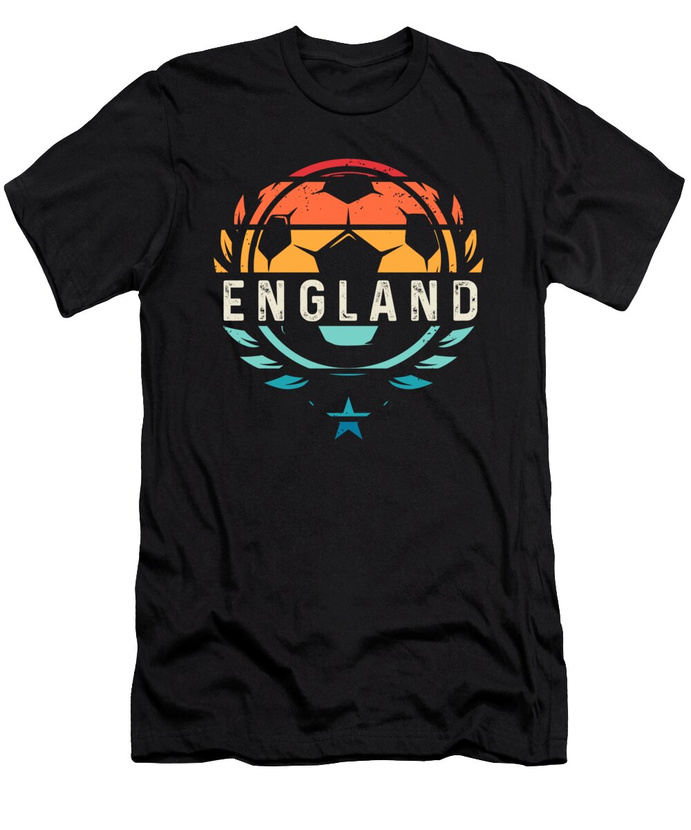 Retro Soccer Ball England Football Player 2021 Gift Thomas Larch T-Shirt