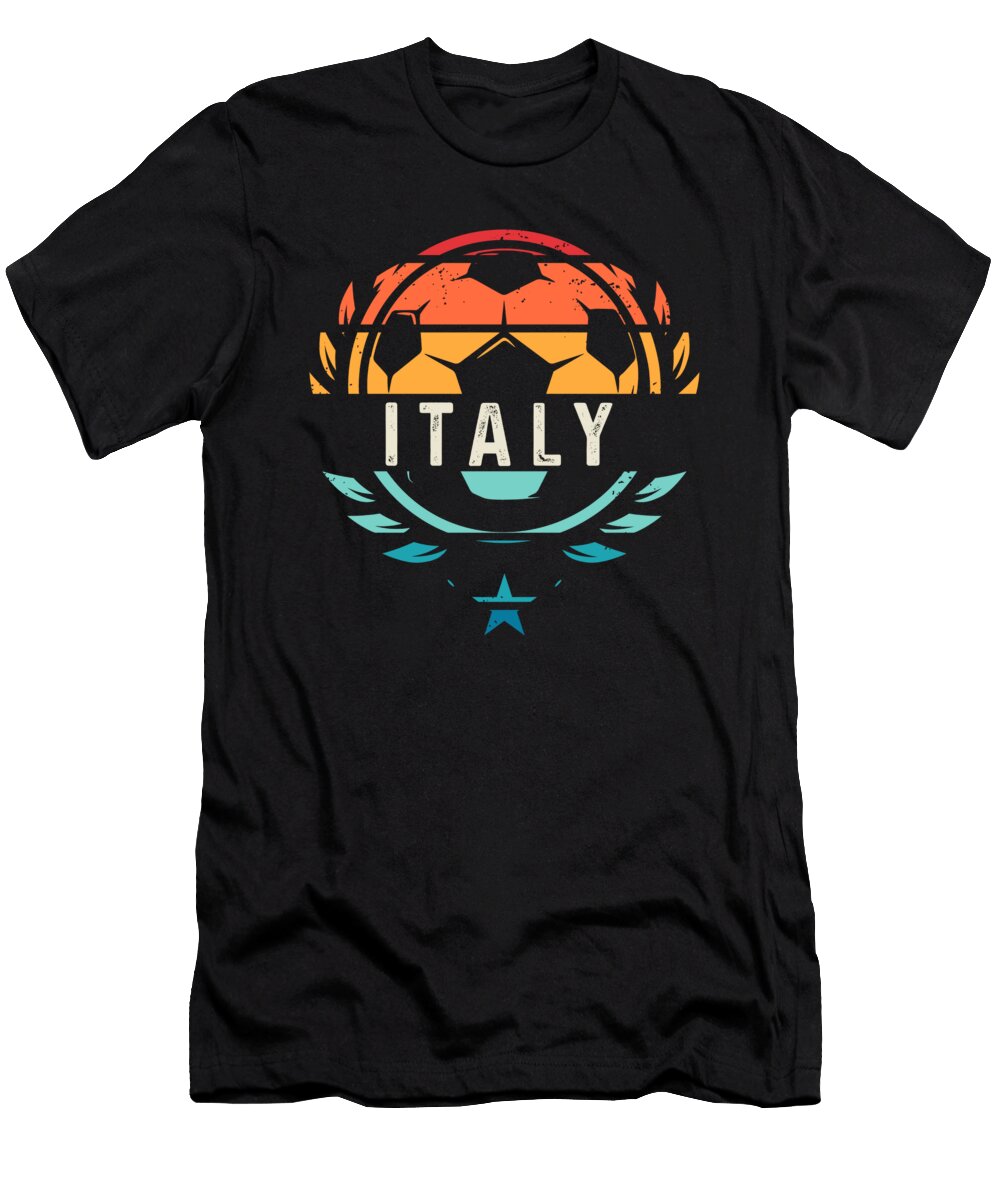 Retro Soccer Ball Italy Football Player 2021 Gift Thomas Larch T-Shirt