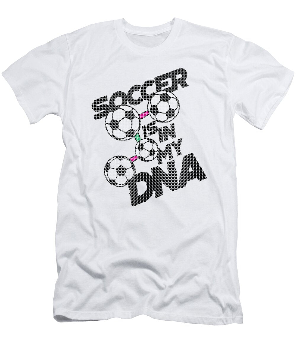 Retro Soccer Fan Gift Is in My Dna Soccer Lover Kanig Designs T-Shirt