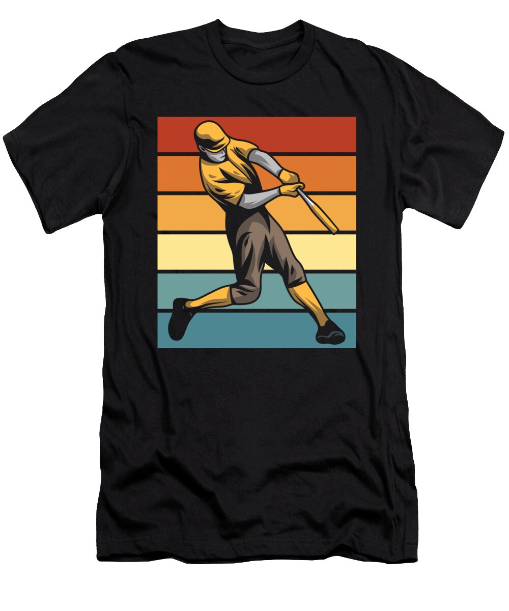 Retro Softball Cool Pitcher Batter Catcher Vintage Softball Crazy Squirrel T-Shirt