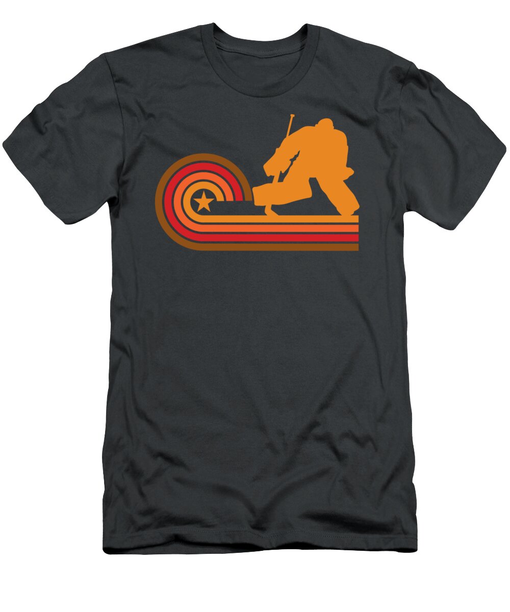Retro Style Hockey Goalie Vintage Nollan Ceira T-Shirt