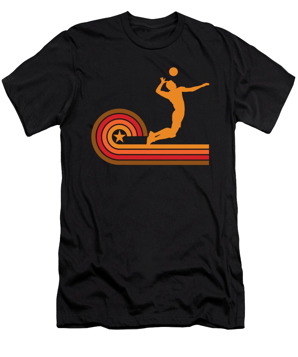 Retro Style Volleyball Player Vintage Kevin Garbes T-Shirt