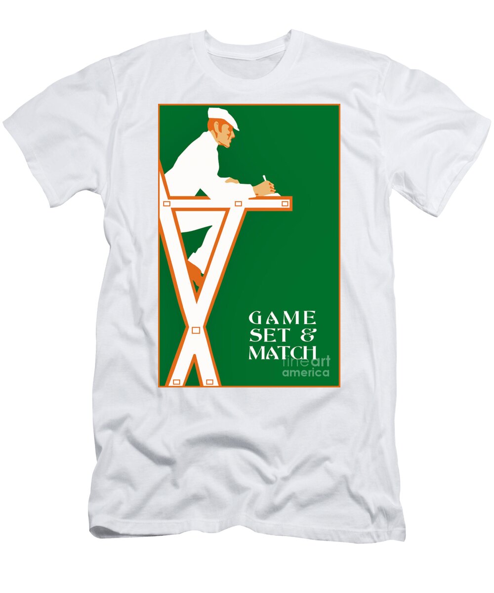 Retro Tennis Game Set and Match Aapshop T-Shirt
