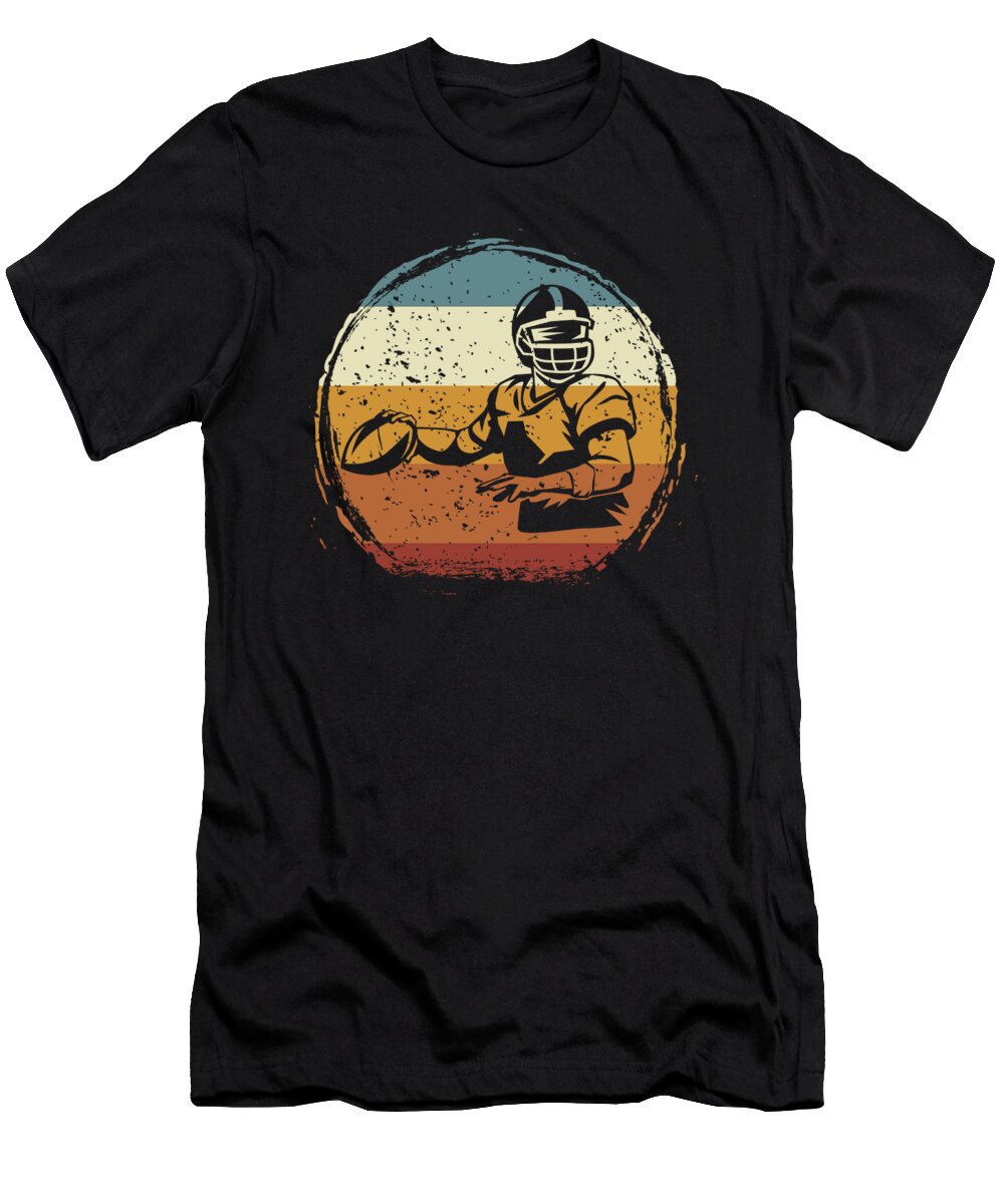 Retro Vintage Football Quarterback Greenoptix T-Shirt