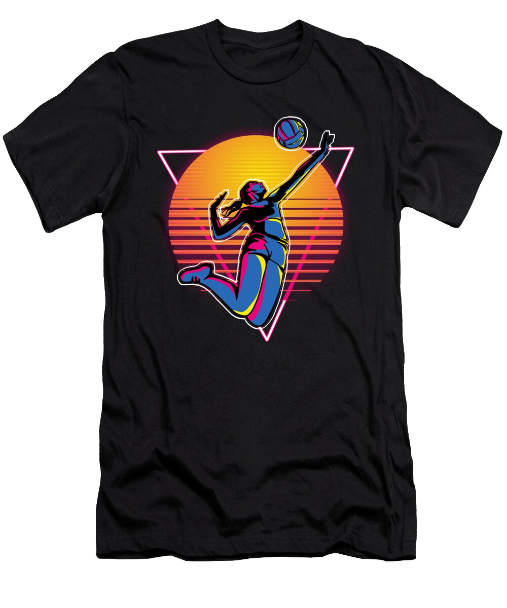 Retro Vintage Volleyball Jonathan Kraske T-Shirt