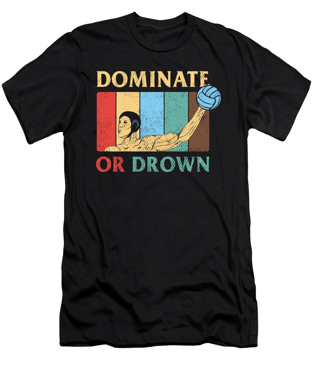 Retro Water Polo Vintage Sports Lover Gift Haselshirt T-Shirt
