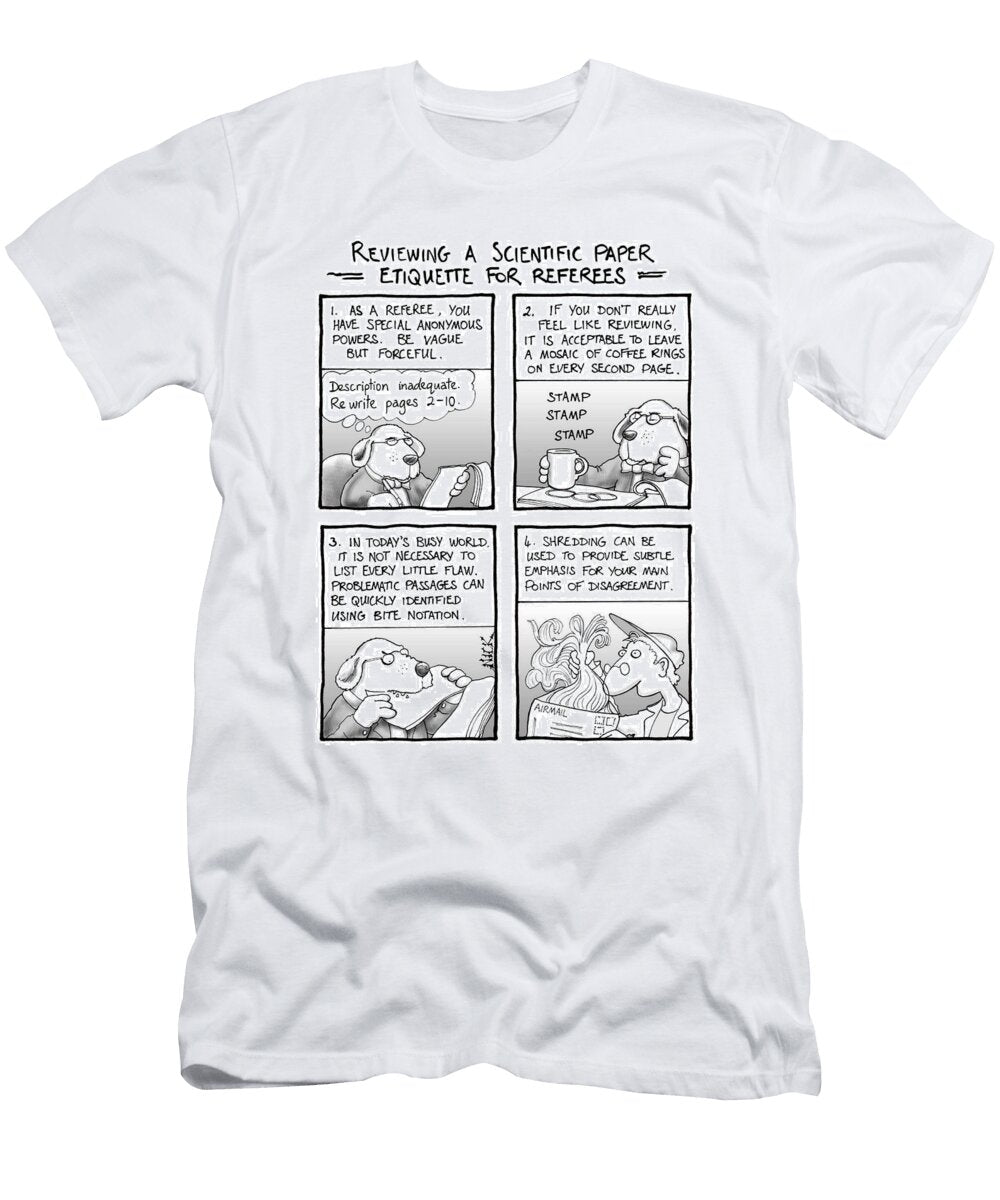 Reviewing a Scientific Paper Etiquette for References Nick Kim No Index T-Shirt
