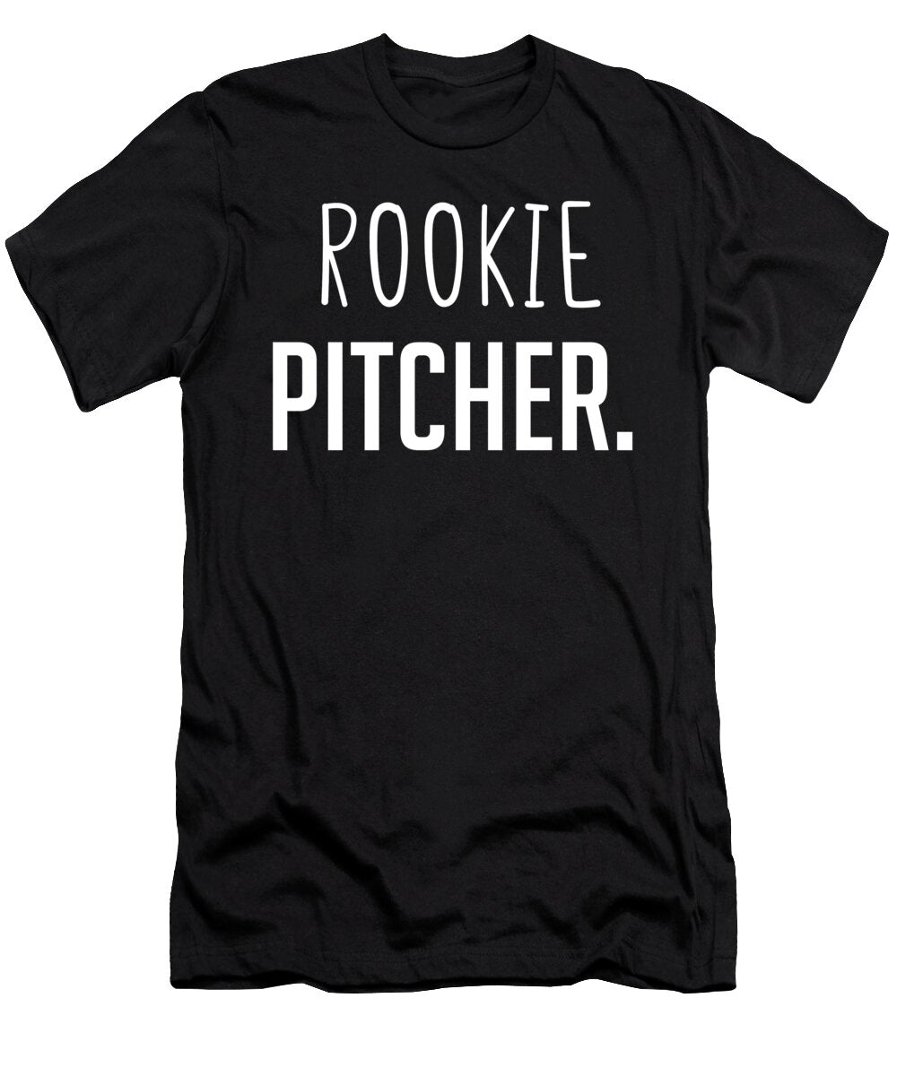 Rookie Pitcher Funny Employee Secret Santa Cal Nyto T-Shirt