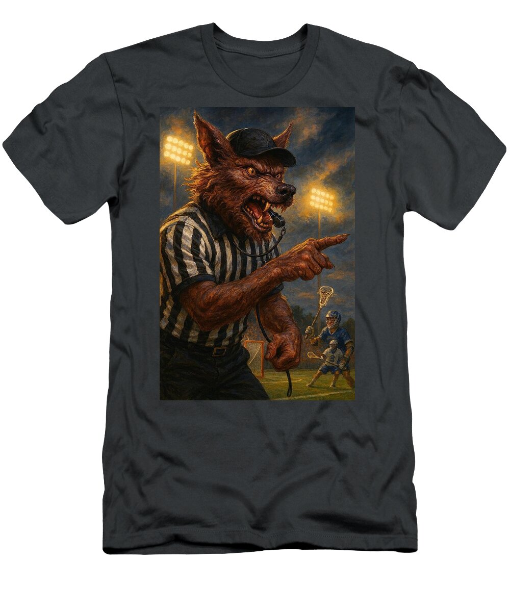Rougarou Referee At Lacrosse Game James Spears T-Shirt