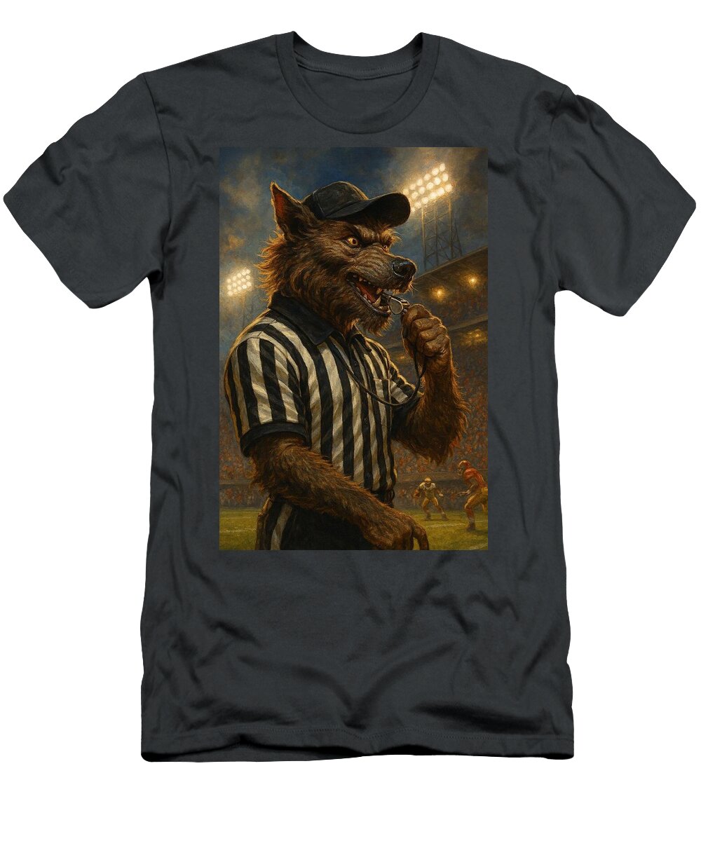 Rougarou Referee At Night Game James Spears T-Shirt