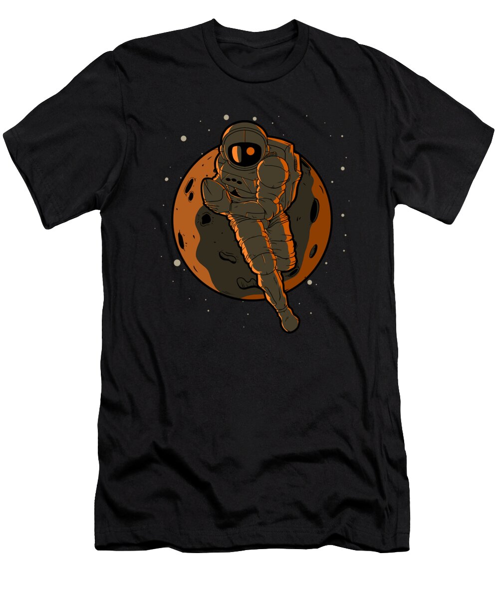 Rugby Astronaut Outer Space Spaceman Kevin Garbes T-Shirt