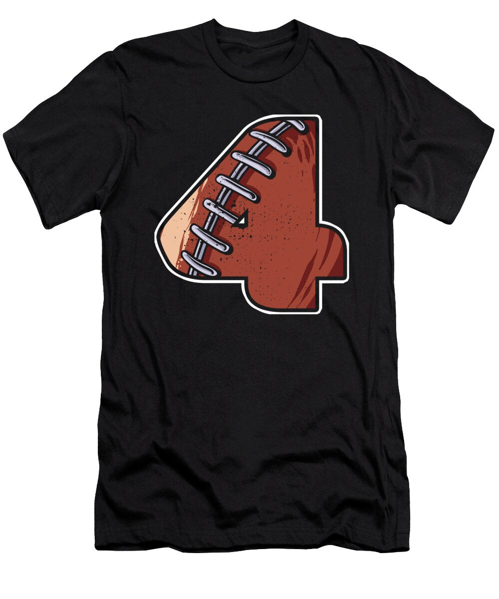 Rugby Athlete Leaper Leapling Leap Year Baby Sports Player Number 4 Birthday Thomas Larch T-Shirt