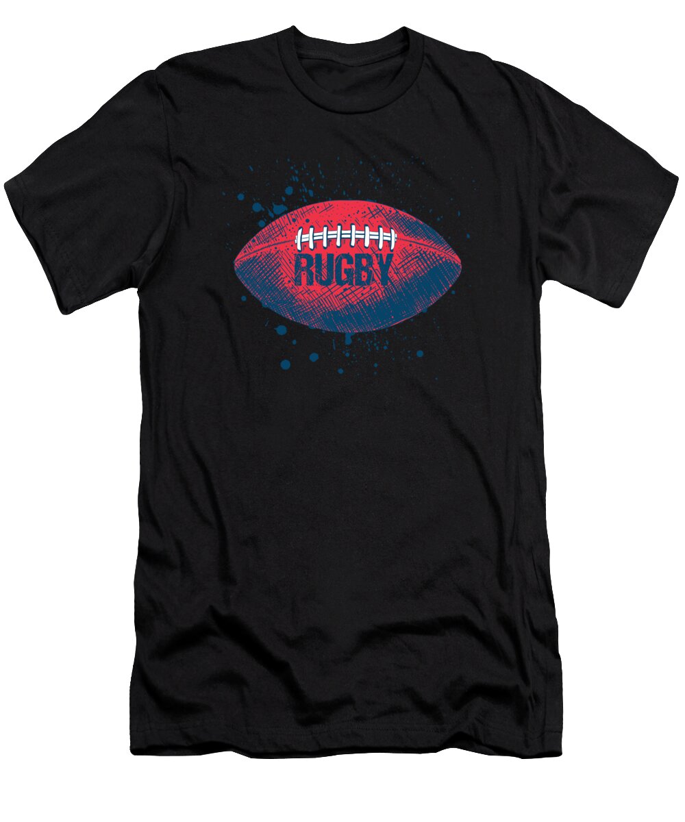Rugby Ball American Football Player Rugby Team Gift Thomas Larch T-Shirt