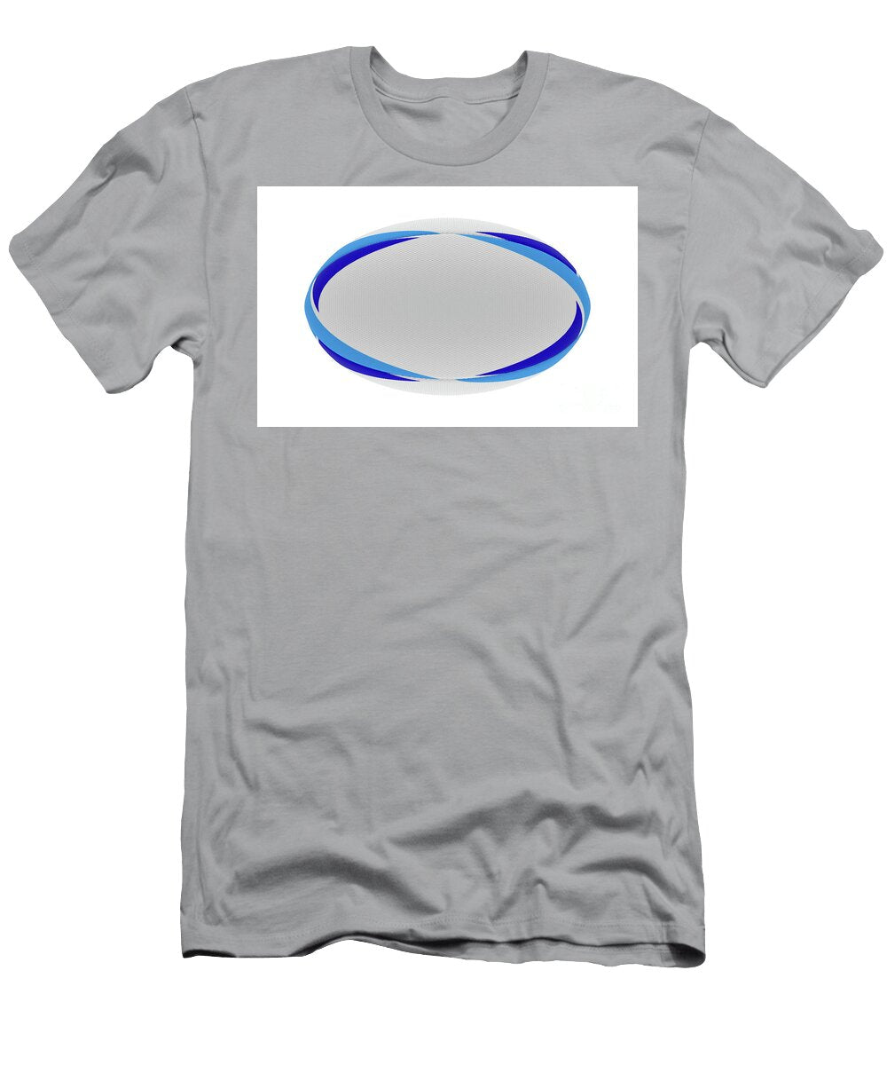 Rugby Ball Blue Design Allan Swart T-Shirt