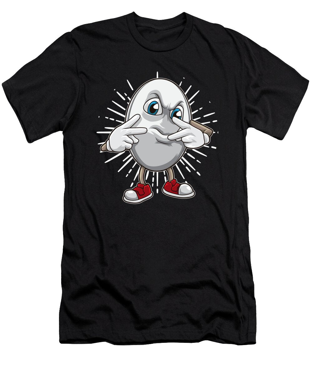 Rugby Ball Shows Victory Hand Sign Mister T-Shirt