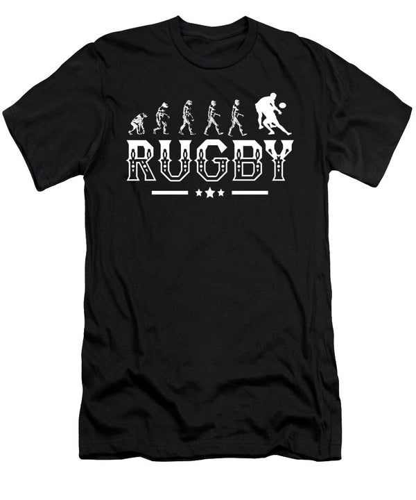 Rugby Evolution Retro Style Graphic Eboni Dabila T-Shirt