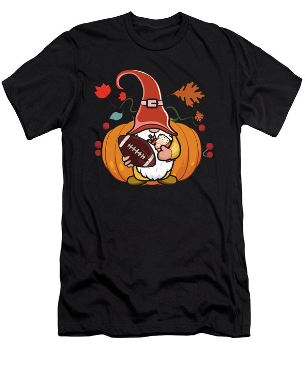 Rugby Gnome Elf Football Fan Thanksgiving Shirtom T-Shirt
