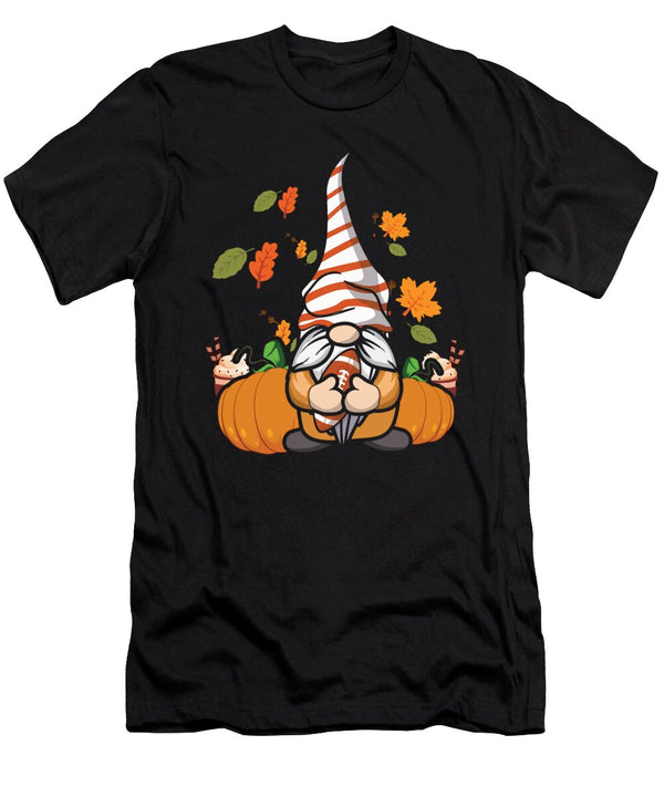 Rugby Gnome Pumpkin Football Fan Thanksgiving Shirtom T-Shirt