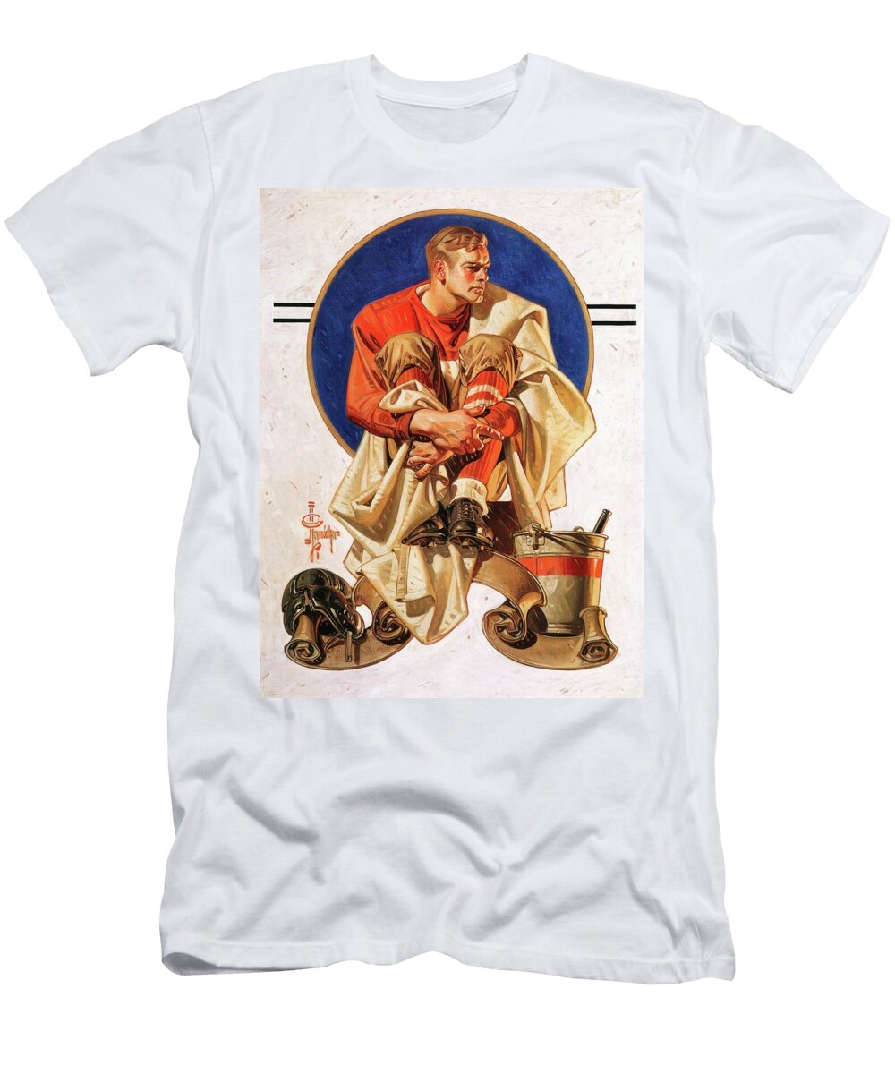 Rugby Hero Digital Remastered Edition Joseph Christian Leyendecker T-Shirt