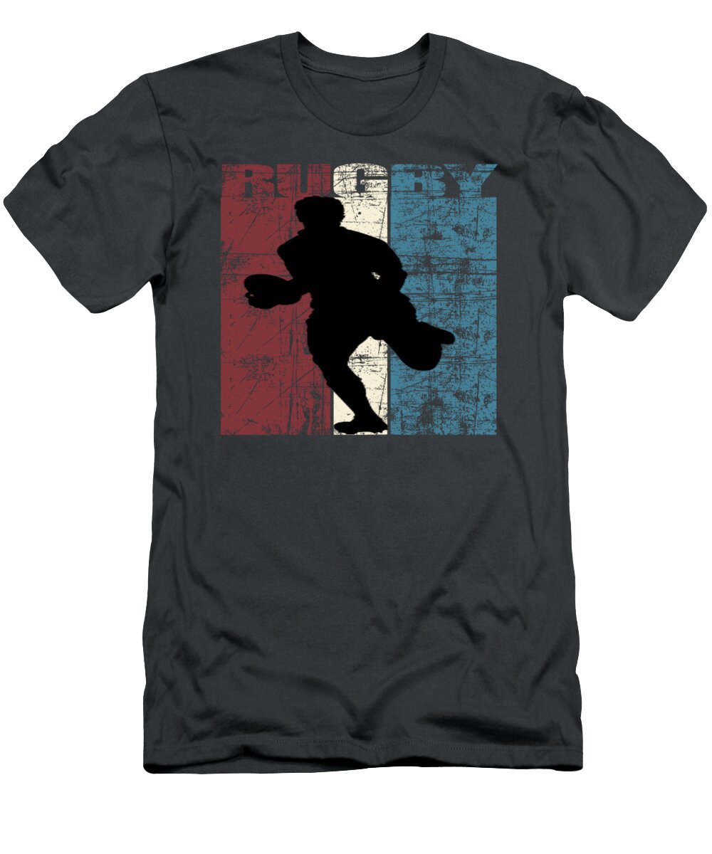 Rugby Idea Rugby Vintage Rugby Player Distressed Harlaj Scarl T-Shirt