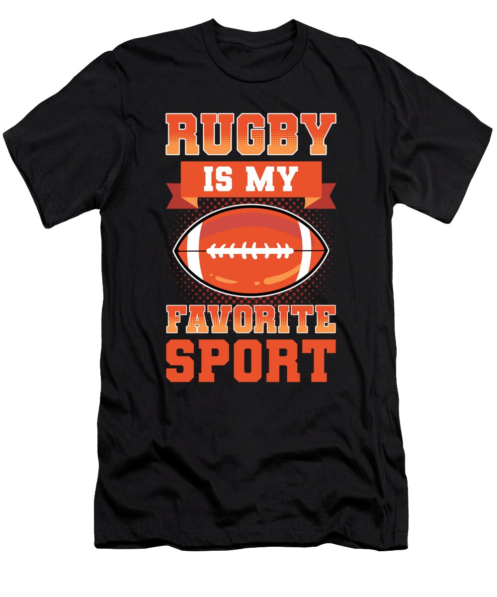 Rugby Is My Favorite Sport Graphic Alessandra Roth T-Shirt