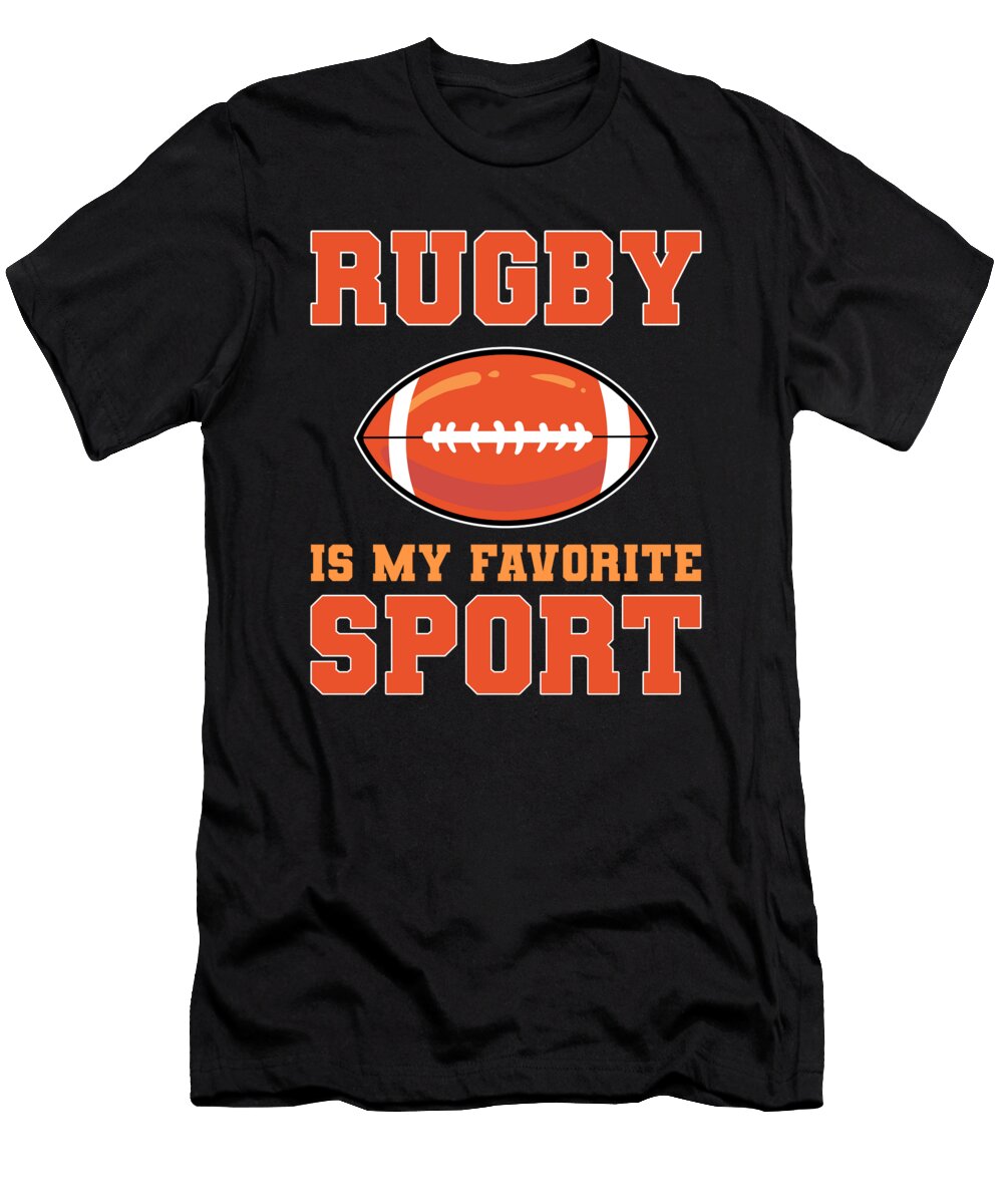 Rugby Is My Favorite Sport Print Alessandra Roth T-Shirt