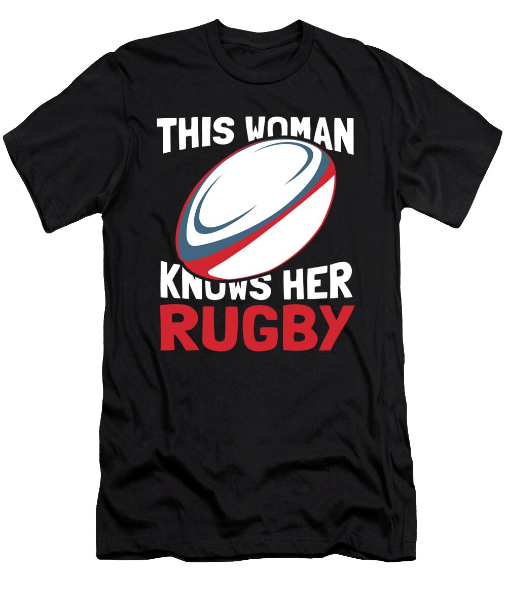 Rugby Player League Union Rugby Crazy Squirrel T-Shirt