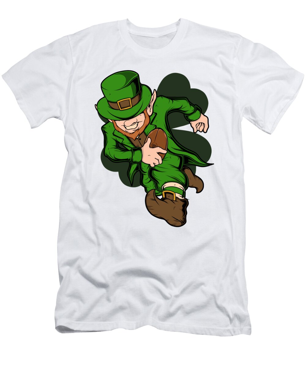 Rugby Player Leprechaun St Patricks Day Rugby Kevin Garbes T-Shirt