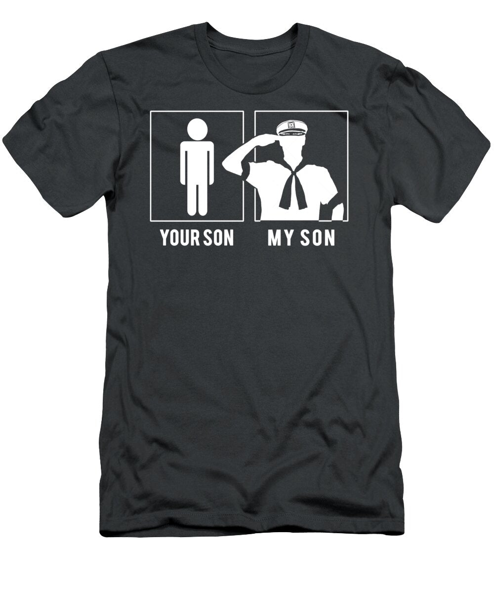 Rugby Player My Son Your Son Funny Gift for Sporty Parents Rugby Gift T-Shirt