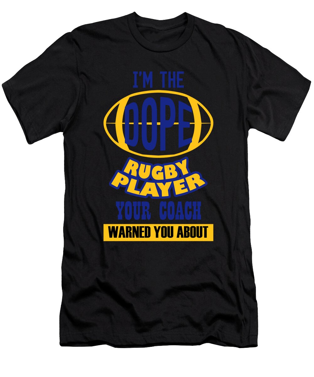 Rugby Player Rugby Gift Idea Dominic Bayer Art T-Shirt