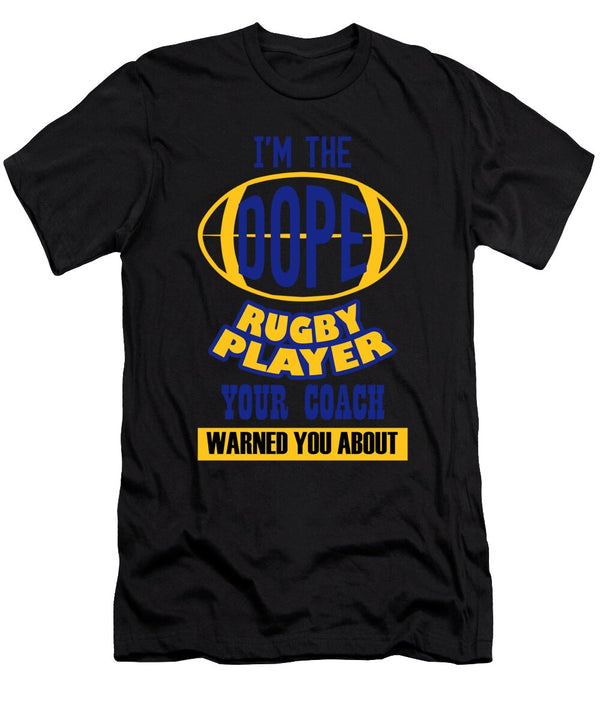 Rugby Player Rugby Gift Idea Dominic Bayer Art T-Shirt