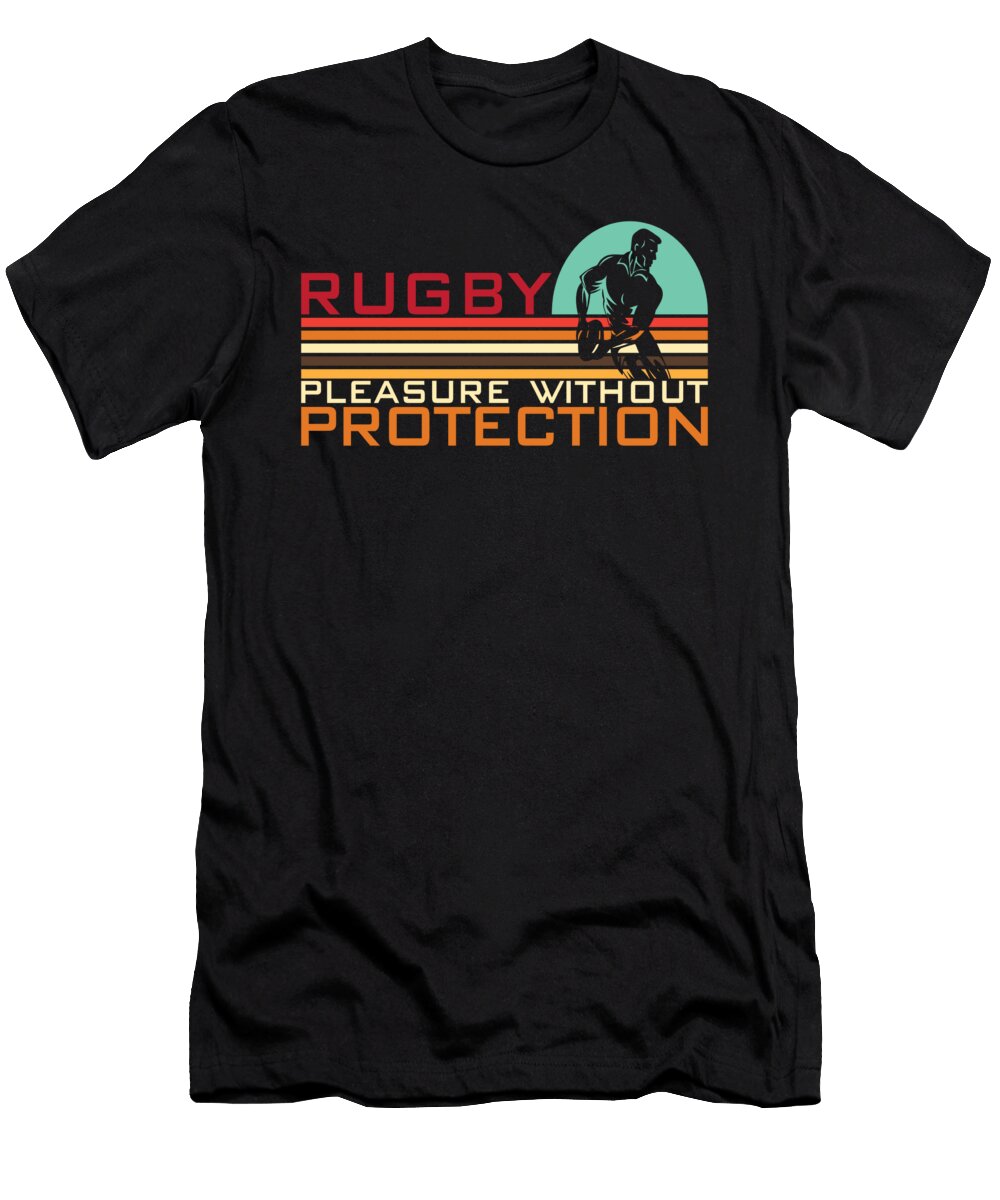 Rugby Pleasure Without Protection Moon T-Shirt