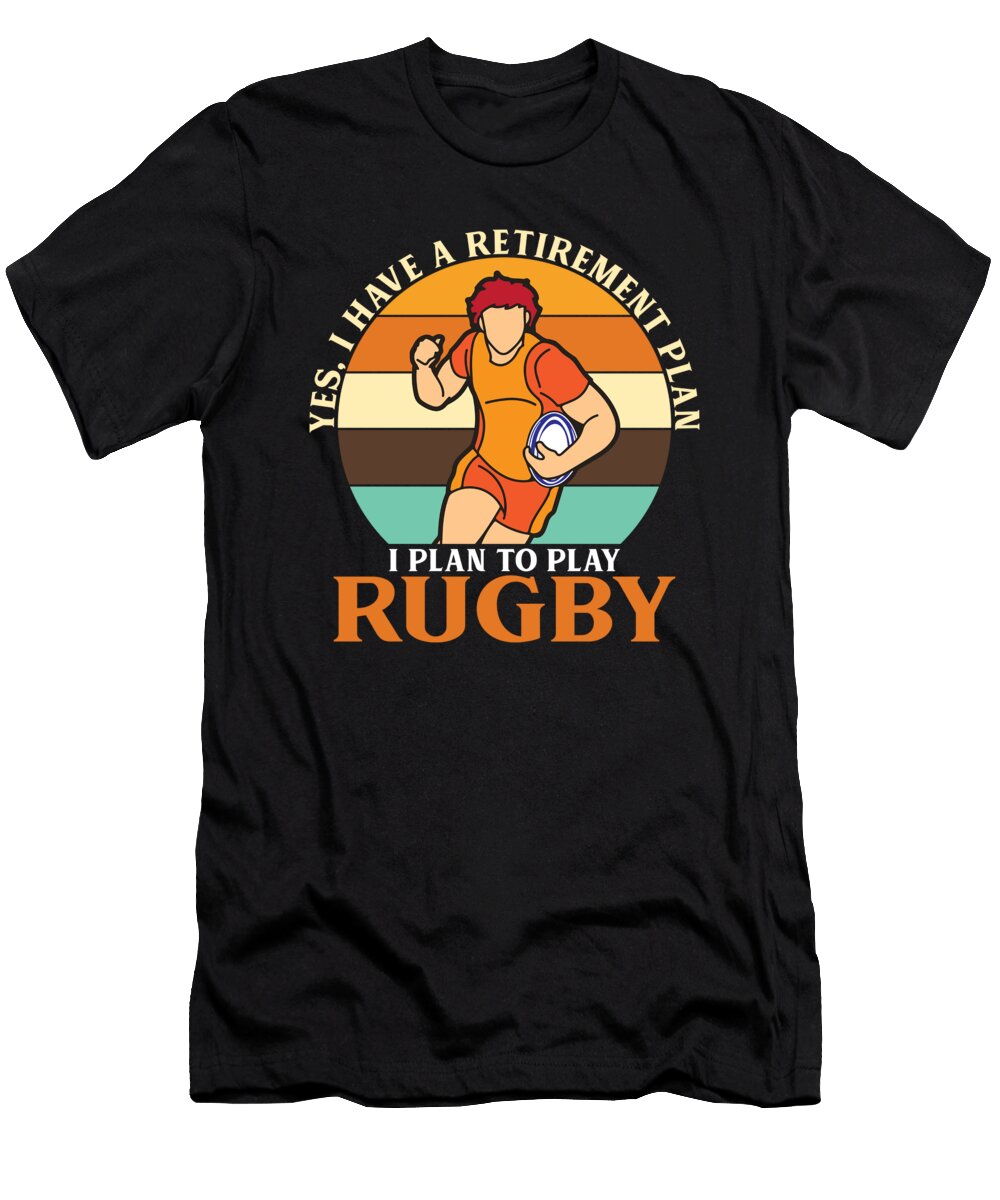Rugby Retirement Plan Rugby Moon T-Shirt