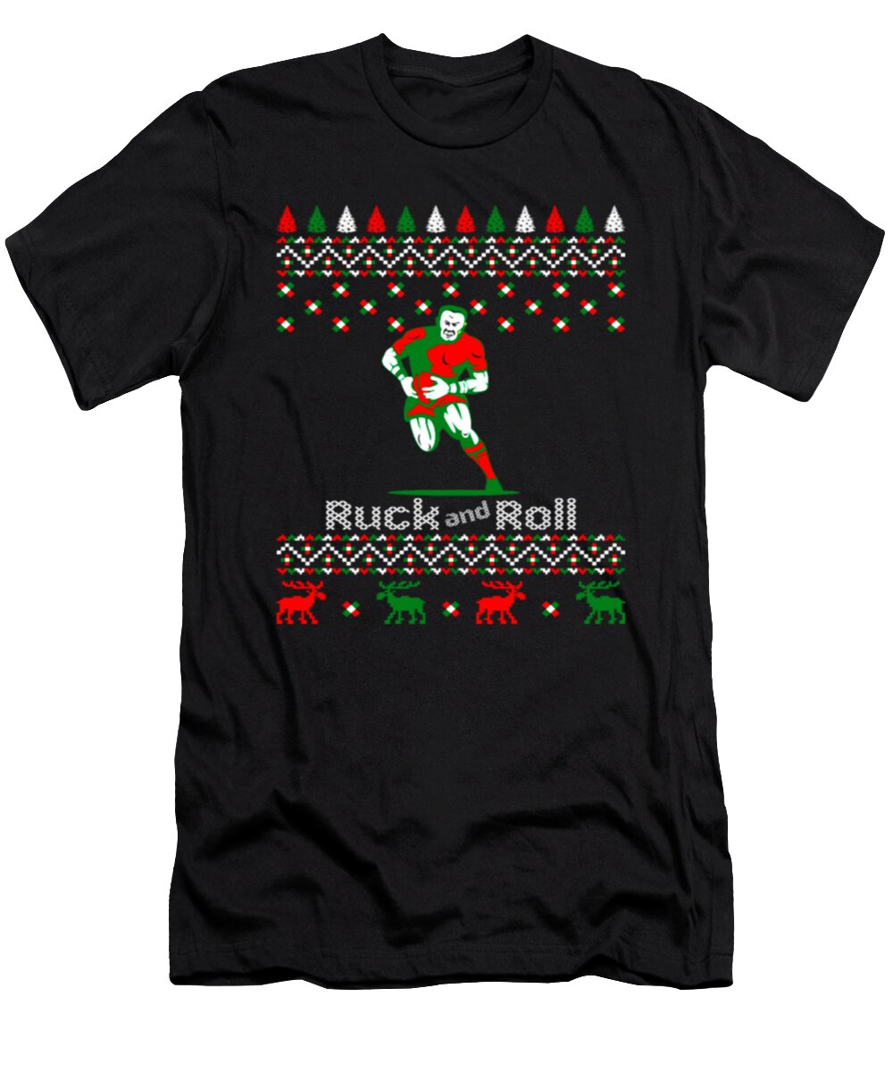 Rugby Ruck and Roll Ugly Christmas Tinh Tran Le Thanh T-Shirt
