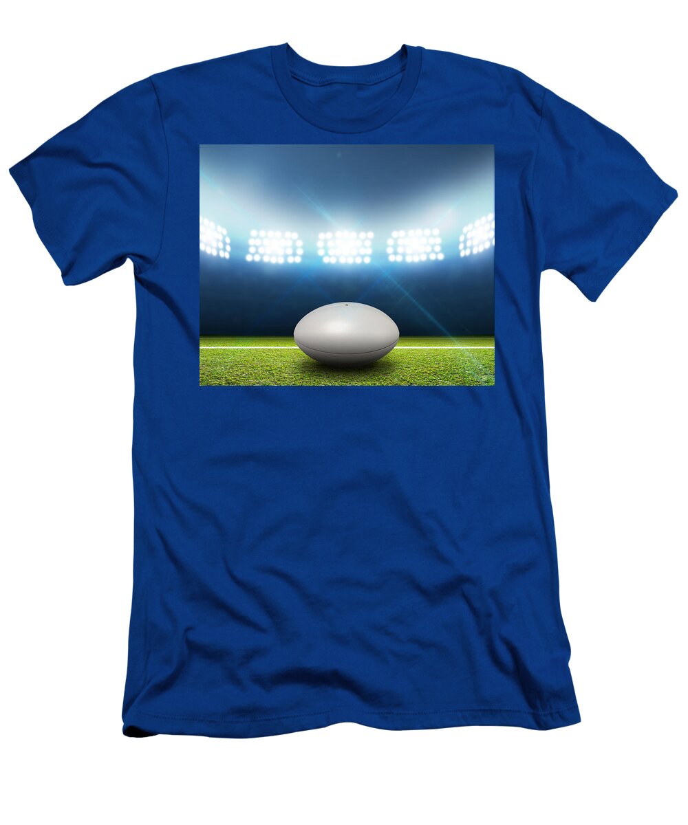Rugby Stadium and Ball Allan Swart T-Shirt