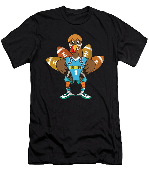 Rugby Turkey Bird Gobble Football Fan Thanksgiving Shirtom T-Shirt