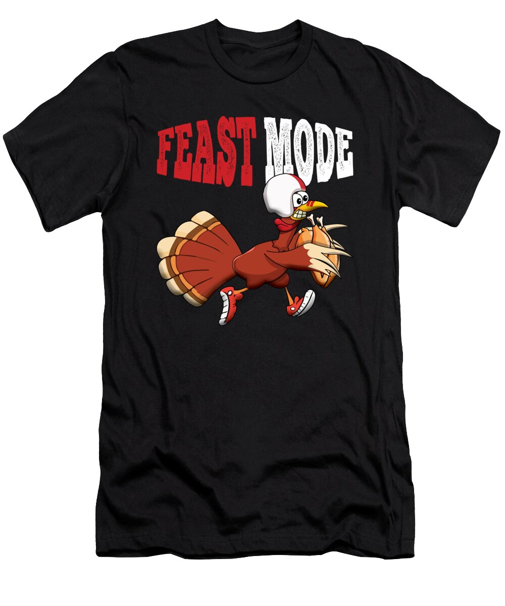 Rugby Turkey Feast Football Fan Thanksgiving Shirtom T-Shirt
