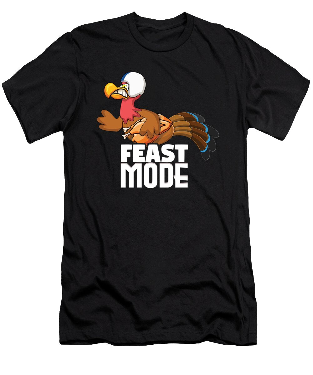 Rugby Turkey Mode Football Fan Thanksgiving Shirtom T-Shirt