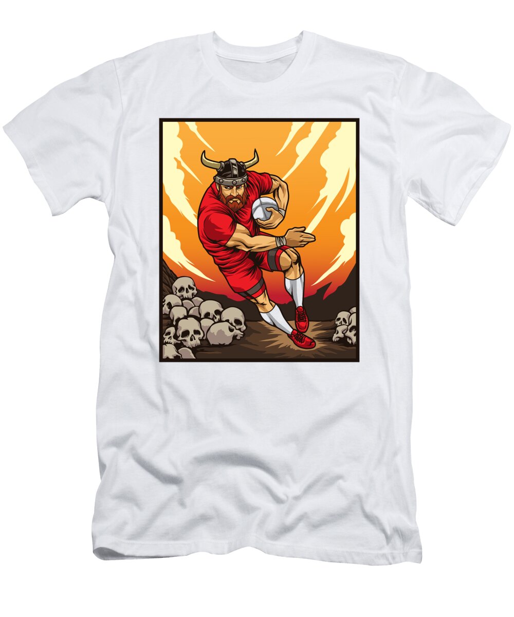Rugby Viking Norse Rugby Team Player Mister T-Shirt